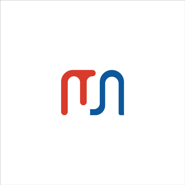 MN或NM字母logo设计模板图片下载