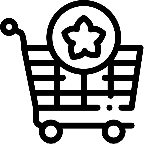 花店购物车图标轮廓图片下载