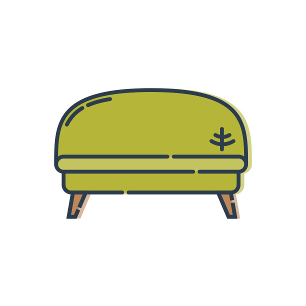 舒适的沙发，一个枕头形象的沙发图片下载