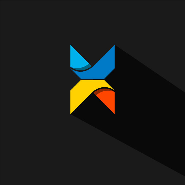 标志型3d字母x科技商业公司图片下载