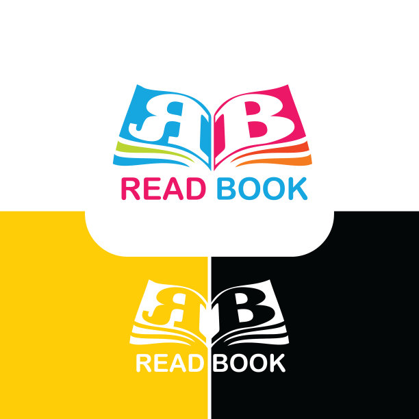 印有字母r和b的标志书图片下载