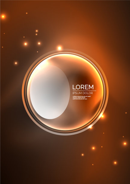 发光的霓虹灯，闪亮的透明气泡玻璃图片下载