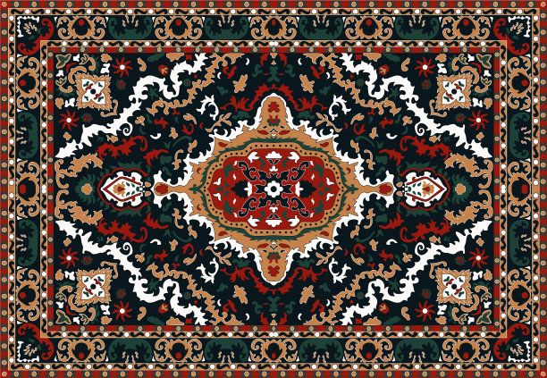 豪华印度地毯老土耳其基利姆vintage图片下载