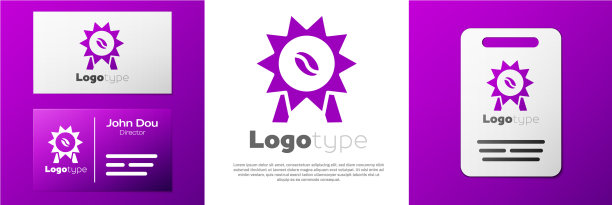 标志类型奖章为咖啡图标孤立在白色图片下载