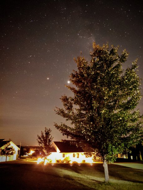 木星和土星和树图片下载