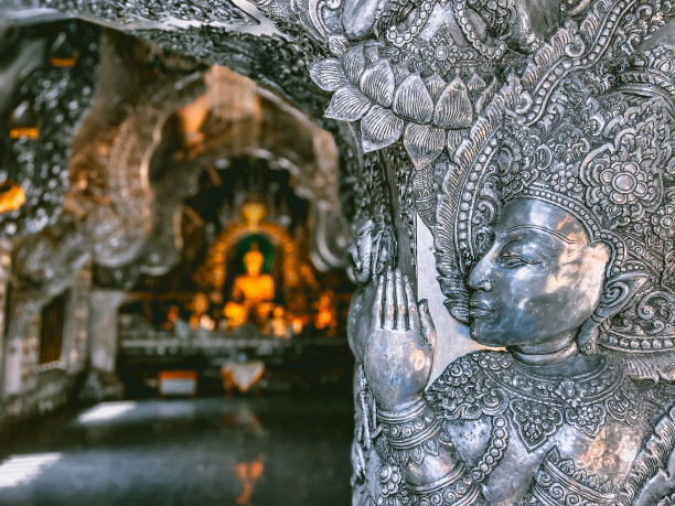 泰国清迈银庙，苏潘寺图片下载