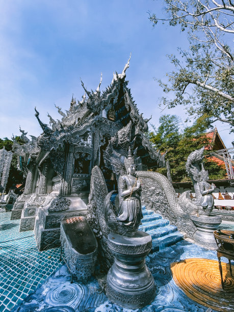 泰国清迈银庙，苏潘寺图片下载