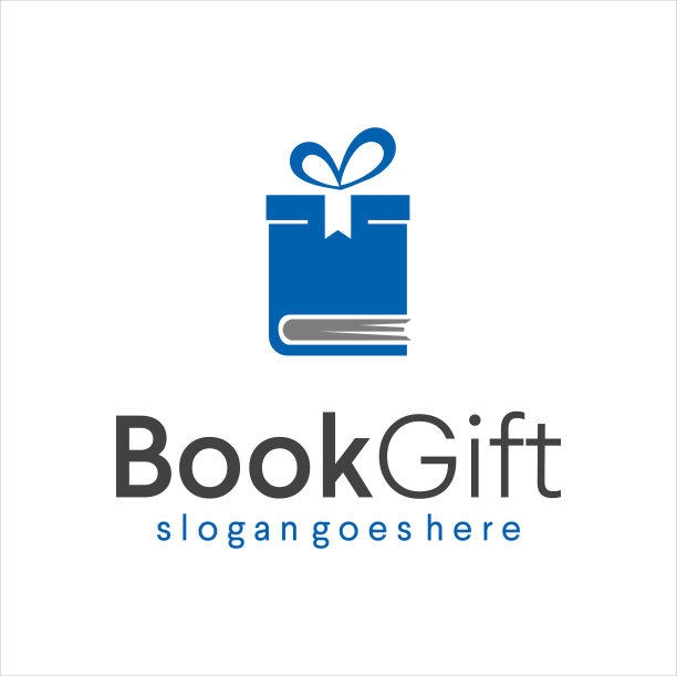 书和礼物图标组合现在设计模板矢量股票。盒子礼物书和纪念品商店图标图标。图片下载