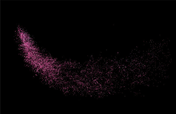 抽象闪亮色彩的玫瑰金色波浪设计元素图片下载
