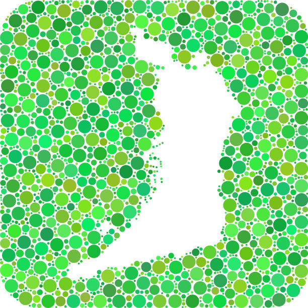 大阪府地图——用洞点缀拼贴图片下载