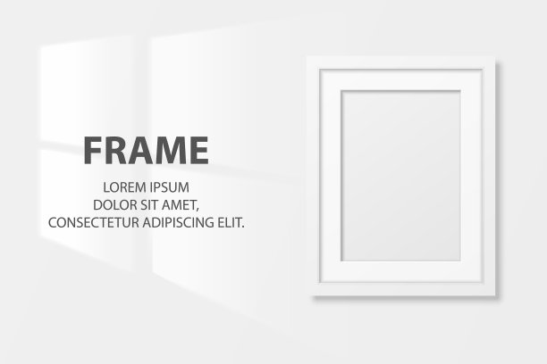 3d逼真白色a4木制简约现代图片下载