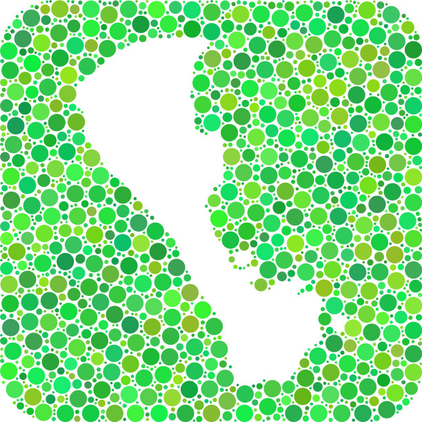 地图长滩岛-点缀马赛克图片下载