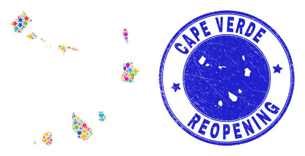 重新开放佛得角群岛地图拼贴和图片下载