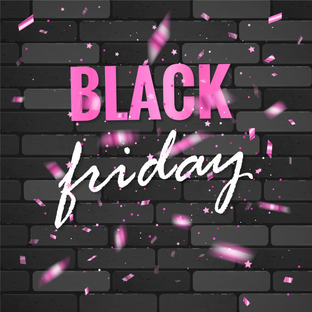 黑色星期五的促销标语上印着奢华的黑色图片下载