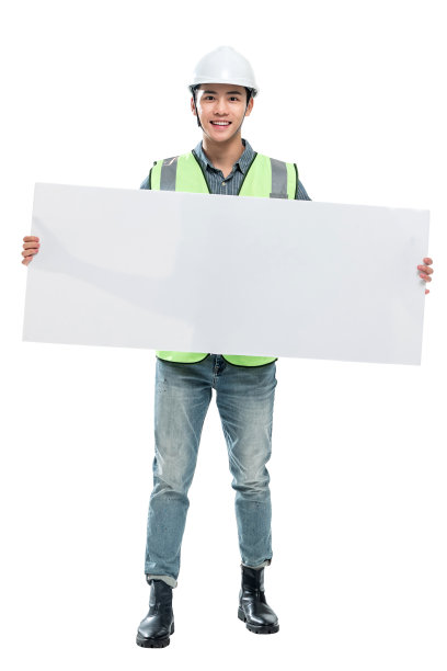 戴着工程师的头盔图片下载