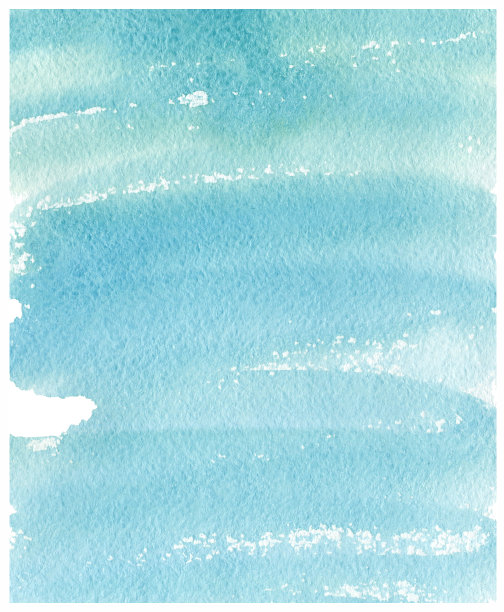水彩抽象背景蓝色，绿松石，海蓝宝石，白色图片下载