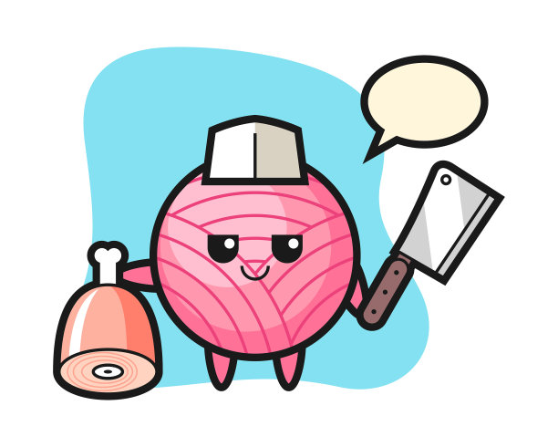 毛线球卡通屠夫图片下载