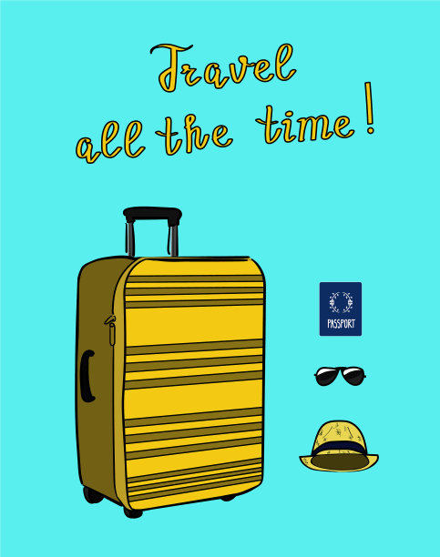 暑假旅行必备的set things图片下载