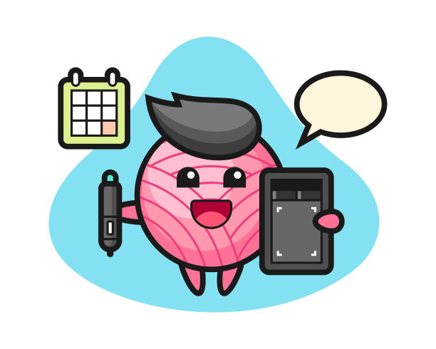 毛线球卡通作为平面设计师图片下载