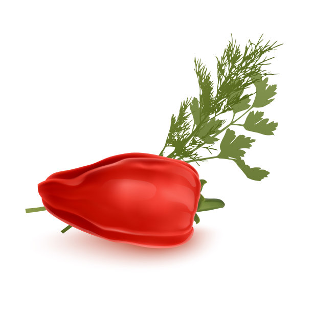 鲜红辣椒蔬菜孤立上白图片下载