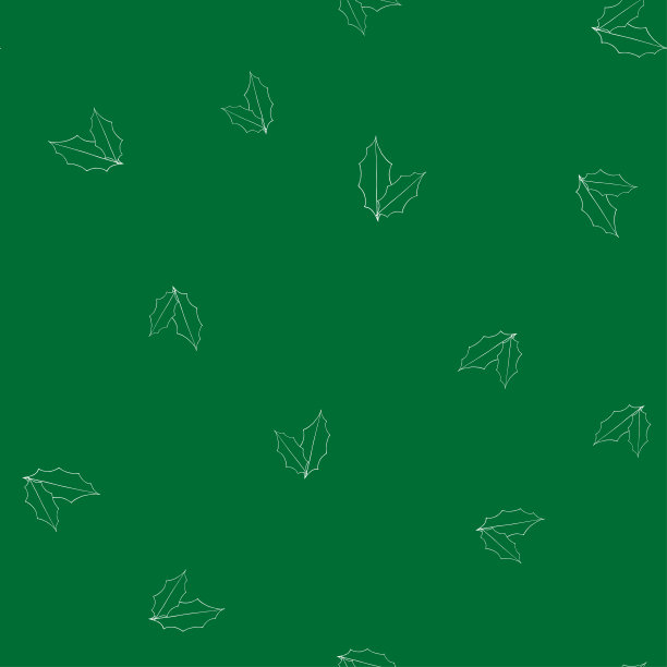 花向量圣诞庆祝。绿色冬季图案在现代风格。简单的设计，图形元素。图片下载