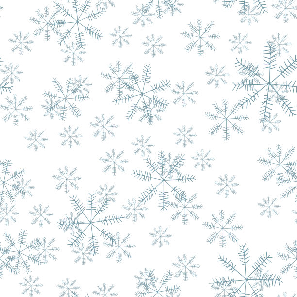 简单的设计，图形元素。花向量圣诞庆祝。现代风格的蓝色冬季图案。图片下载