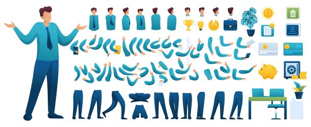 创建商人N10的构造函数。用一套手和脚创建你自己的商人角色。平面2D字符图片下载