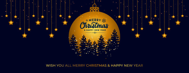 圣诞和新年快乐庆祝-矢量背景图片下载