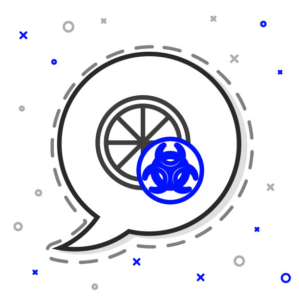 白色背景上分离的转基因柑橘类水果图标。切成橘色。健康的生活方式。转基因水果。色彩斑斓的轮廓的概念。向量图片下载