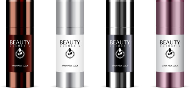 设置化妆品包装的产品模型图片下载