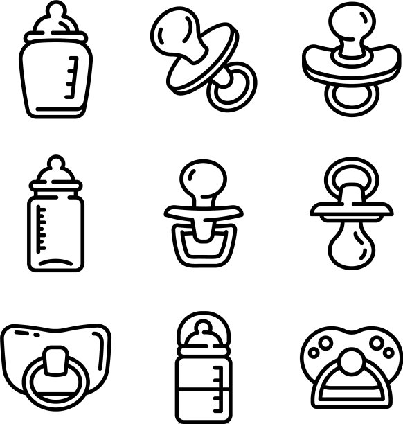 安抚图标设置轮廓风格图片下载