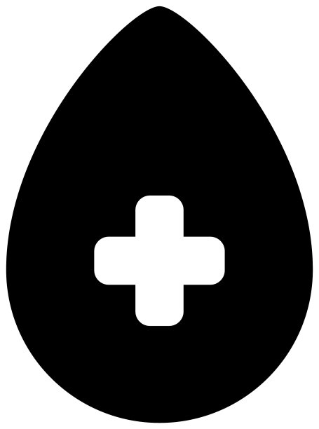 加上医用水滴造型图标图片下载