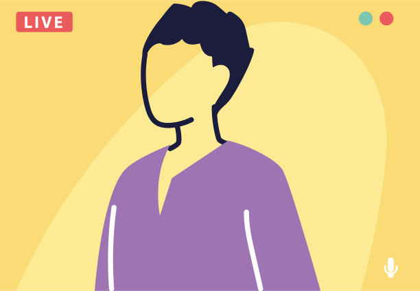 一个人在电脑屏幕上直播图片下载