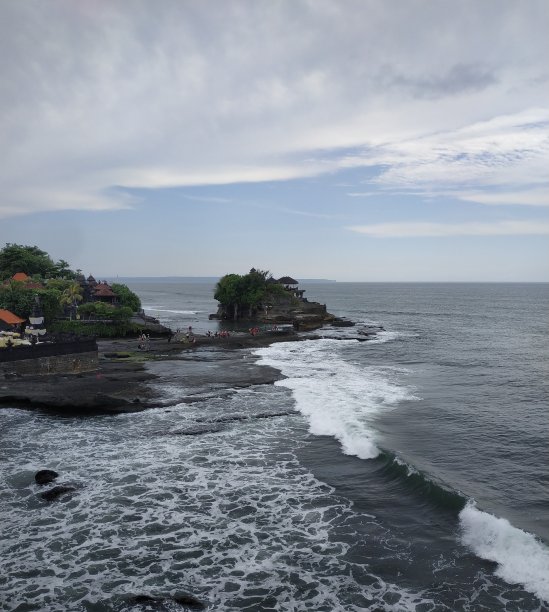 下午俯瞰塔纳地段。印尼巴厘岛。图片下载