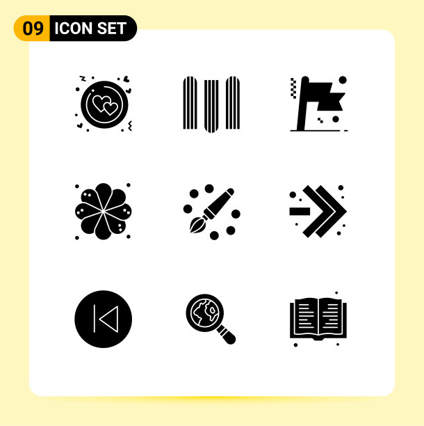 9个适用于网络和移动的通用实体符号图片下载