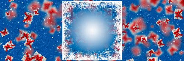 圣诞快乐，节日快乐，贺卡，相框，横幅。圣诞背景与大套美丽的礼物或礼物盒。三维演示图片下载