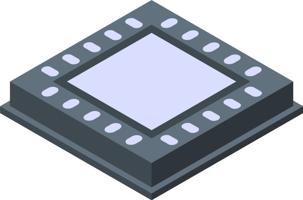 纳米处理器图标等距样式图片下载