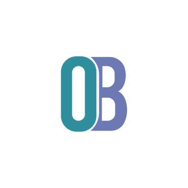 字母OB标志或BO标志设计图片下载
