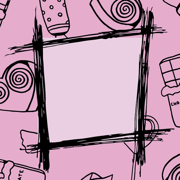 装饰框架糖果和文字空间图片下载