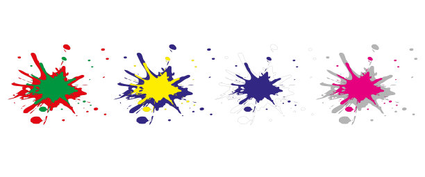 飞溅矢量图形孤立的白色背景图片下载