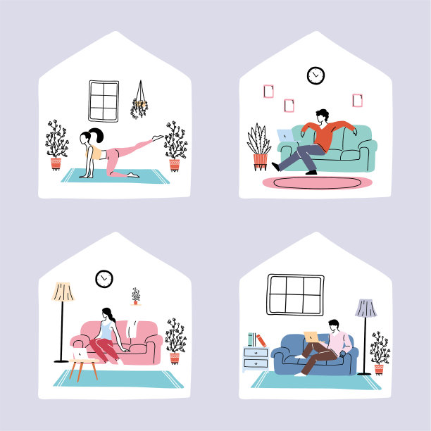 设置图标隔离和保持社交距离图片下载