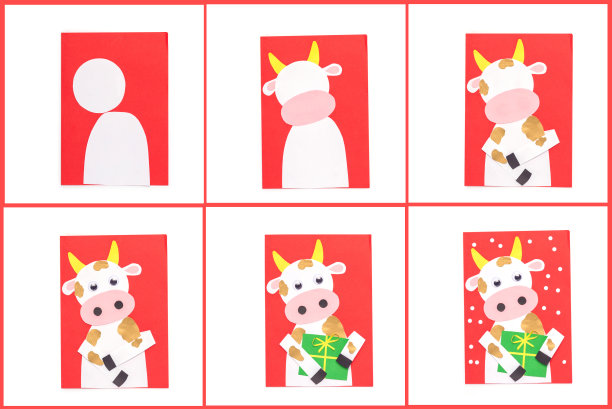 儿童手工工艺品，卡片贴花纸图片下载