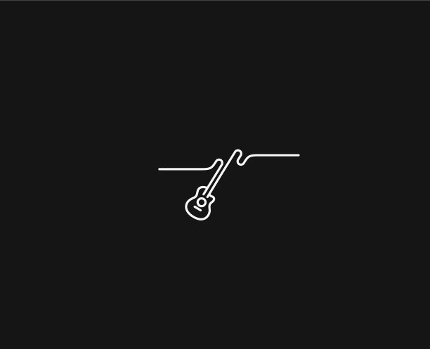 电吉他图标轮廓电吉他图标图片下载