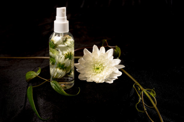 静物喷香如花，里面有凤仙花菊花图片下载