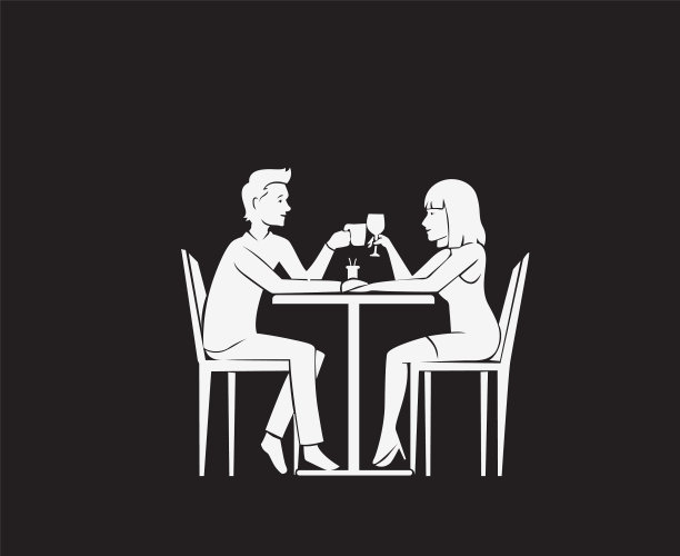 可爱的情侣在相亲相爱图片下载