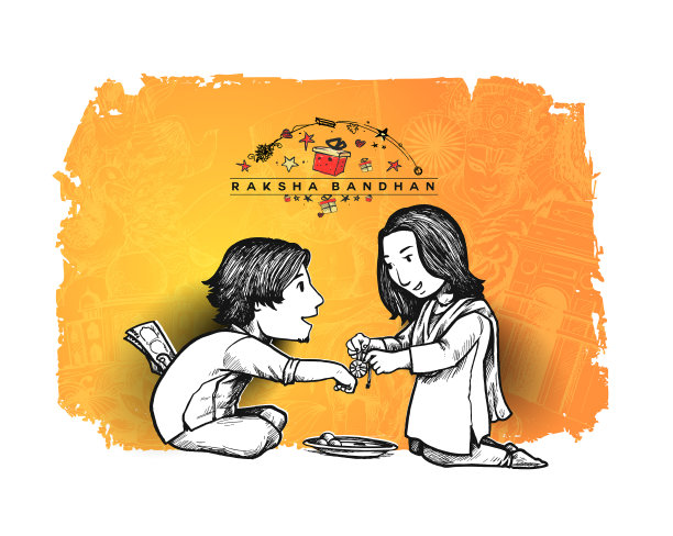 快乐拉克沙班汗庆祝海报美丽图片下载