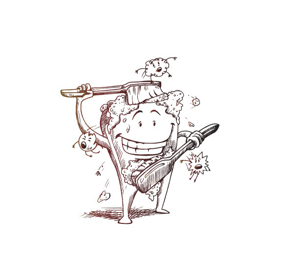 用牙刷清洁牙齿图片下载