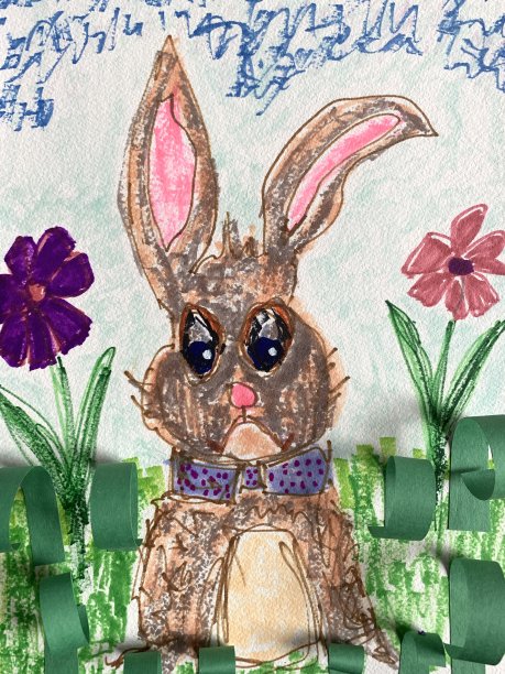 复活节兔子艺术和工艺项目进展图片下载