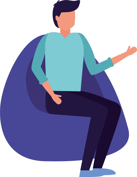 孤立的头像人puf设计图片下载