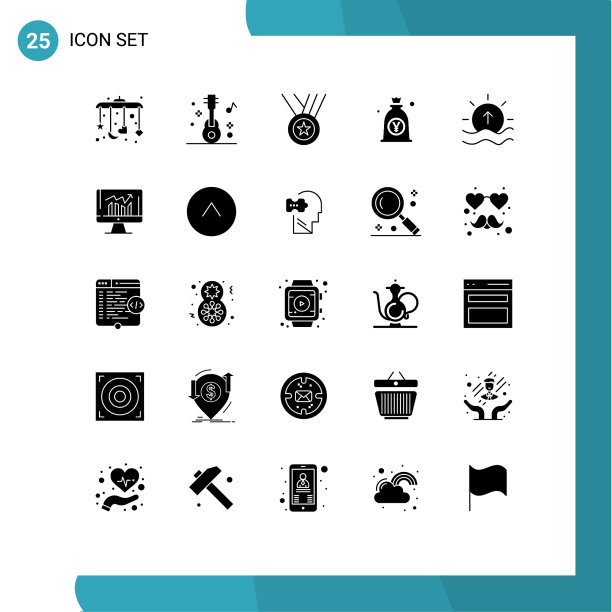 包25现代固体符号符号和符号图片下载